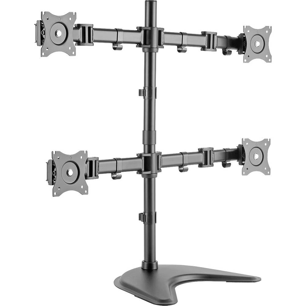 Digitus DA-90364 4násobná držák monitoru 38,1 cm (15) - 68,6 cm (27) otočný, nastavitelná výška, naklápěcí, nakláněcí, o