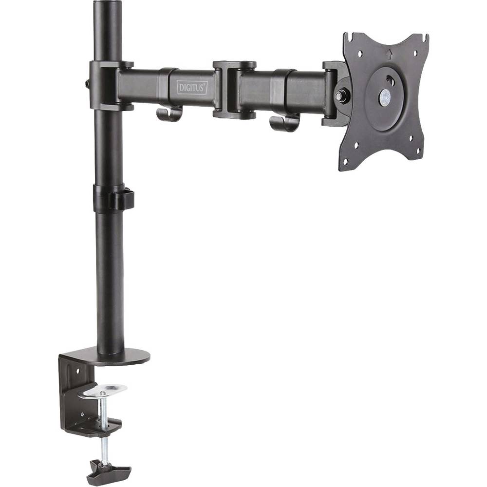 Digitus DA-90361 1násobné držák na stůl pro monitor 38,1 cm (15) - 68,6 cm (27) černá otočný, nastavitelná výška, nakláp