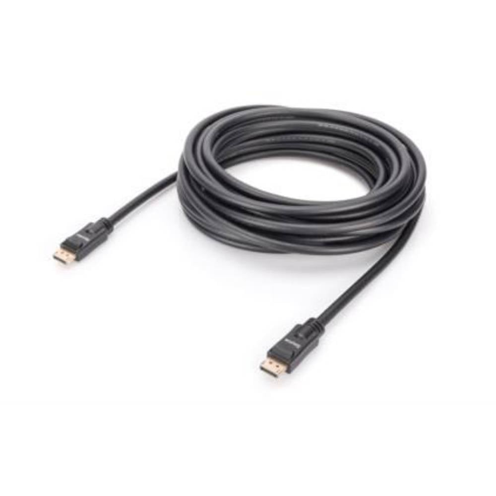 Digitus DisplayPort kabel Konektor DisplayPort, Konektor DisplayPort 10.00 m černá AK-340105-100-S stíněný, kompletní st
