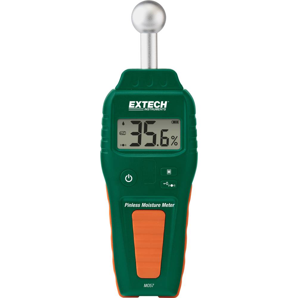 Extech MO57 měřič vlhkosti materiálů Měření vlhkosti stavebních materiálů 0.1 do 99.9 % vol Měření vlhkosti dřeva 0.1 do