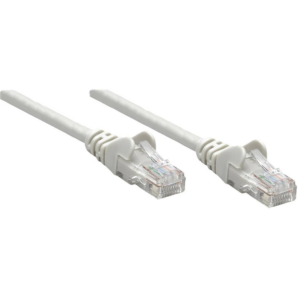 Intellinet 317108 RJ45 síťové kabely, propojovací kabely CAT 6A S/FTP 1.00 m šedá jednoduché stínění, kompletní stínění,