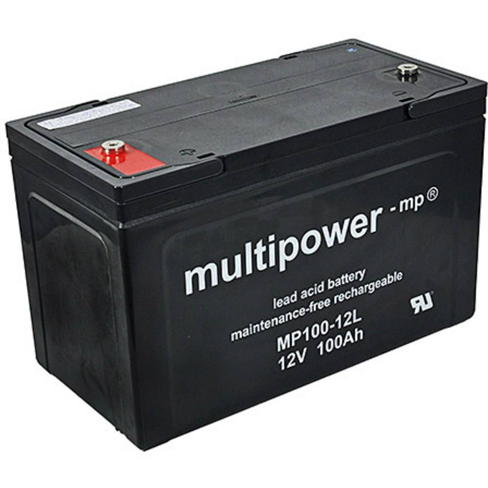 multipower PB-12-100 MP100-12L olověný akumulátor 12 V 100 Ah olověný se skelným rounem (š x v x h) 338 x 217 x 170 mm š