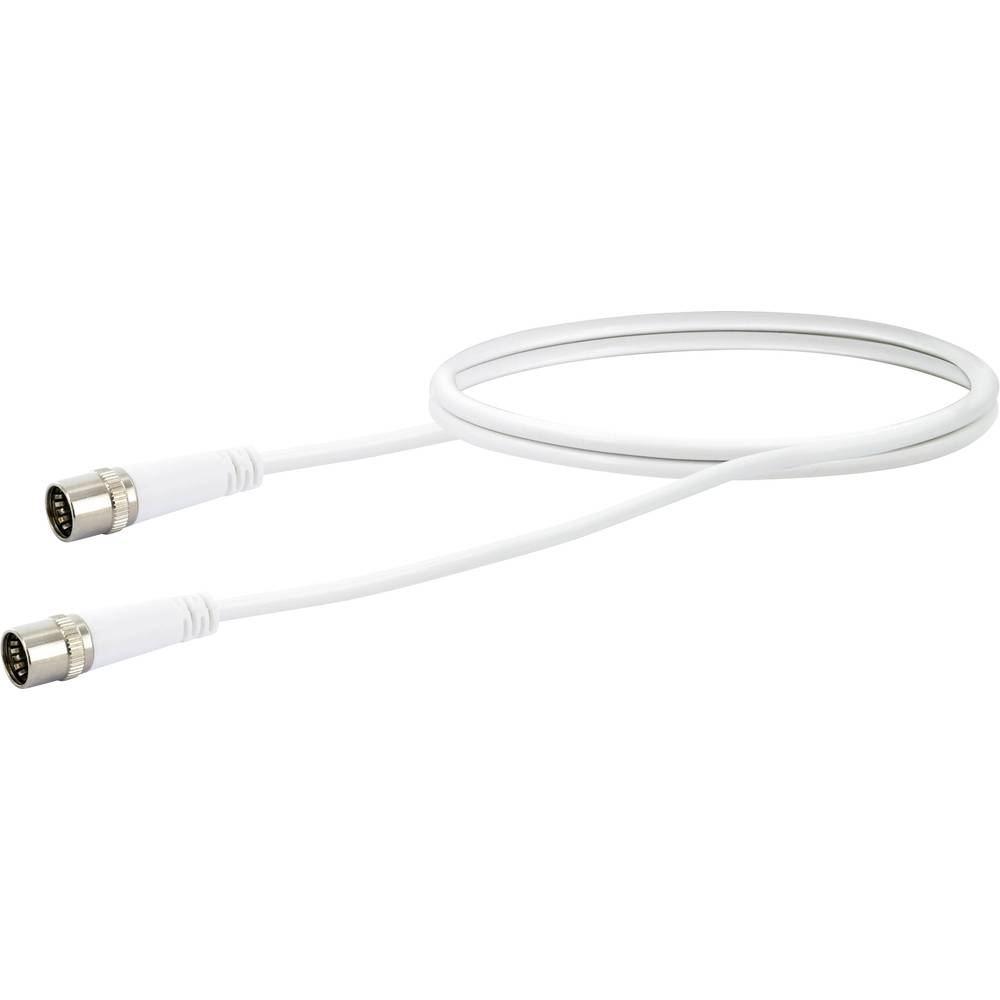 Schwaiger antény, SAT kabel [1x F rychlozástrčka - 1x F rychlozástrčka] 1.50 m 10 dB čtyřžilový stíněný bílá