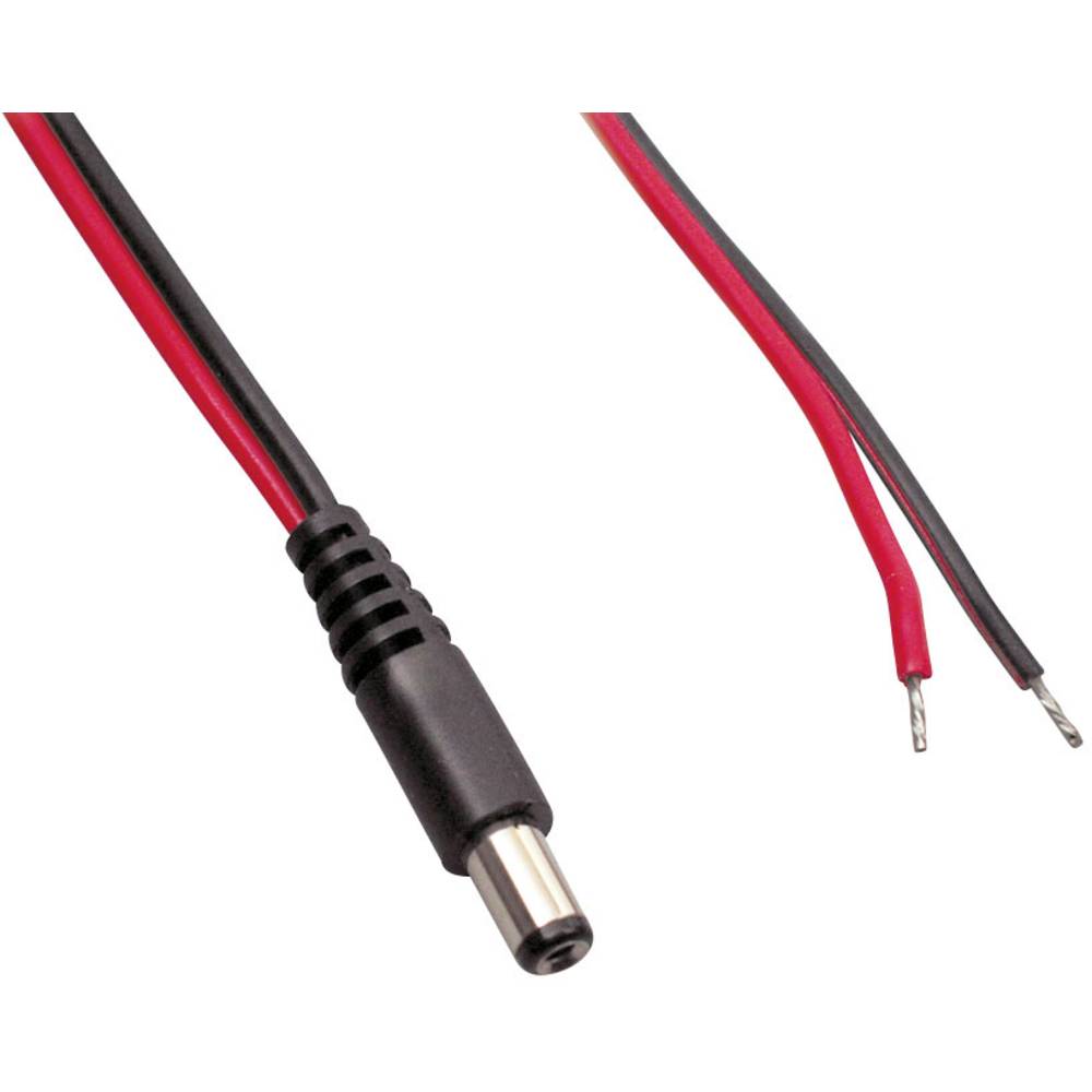 TRU COMPONENTS TC-2511274 nízkonapěťový připojovací kabel nízkonapěťová zástrčka - kabel s otevřenými konci 5.50 mm 5.00