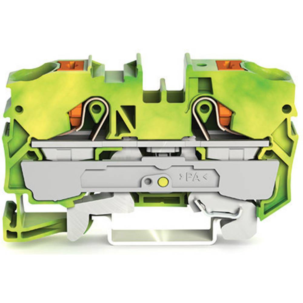 WAGO 2210-1207 svorka ochranného vodiče 10 mm pružinové připojení zelená, žlutá 25 ks