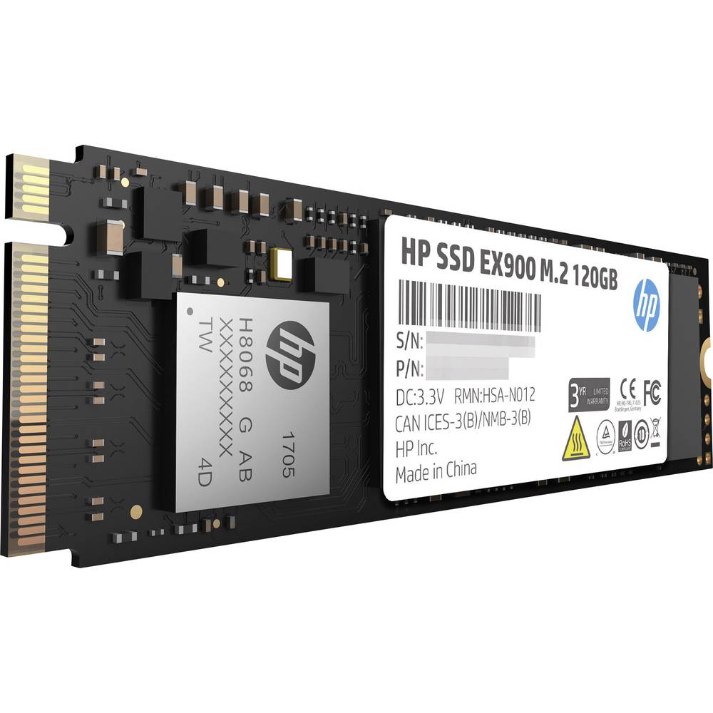 HP EX900 120 GB interní SSD disk NVMe/PCIe M.2 M.2 NVMe PCIe 3.0 x4 Retail 2YY42AA#ABB