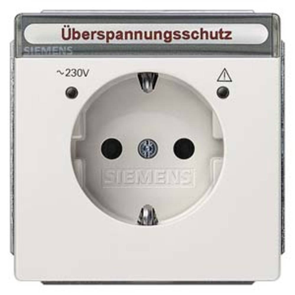 Siemens spínací program zásuvka s ochranným kontaktem Delta bílá 5UB1858