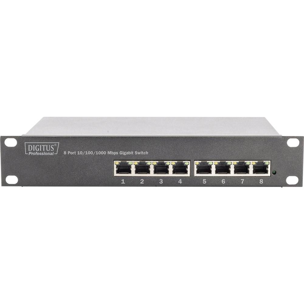 Digitus DN-80114 síťový switch, 8 portů, 10 / 100 / 1000 MBit/s