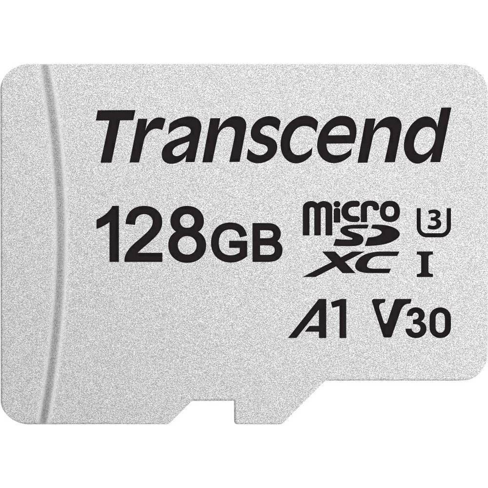 Transcend Premium 300S paměťová karta microSDXC 128 GB Class 10, UHS-I, UHS-Class 3, v30 Video Speed Class, A1 Applicati