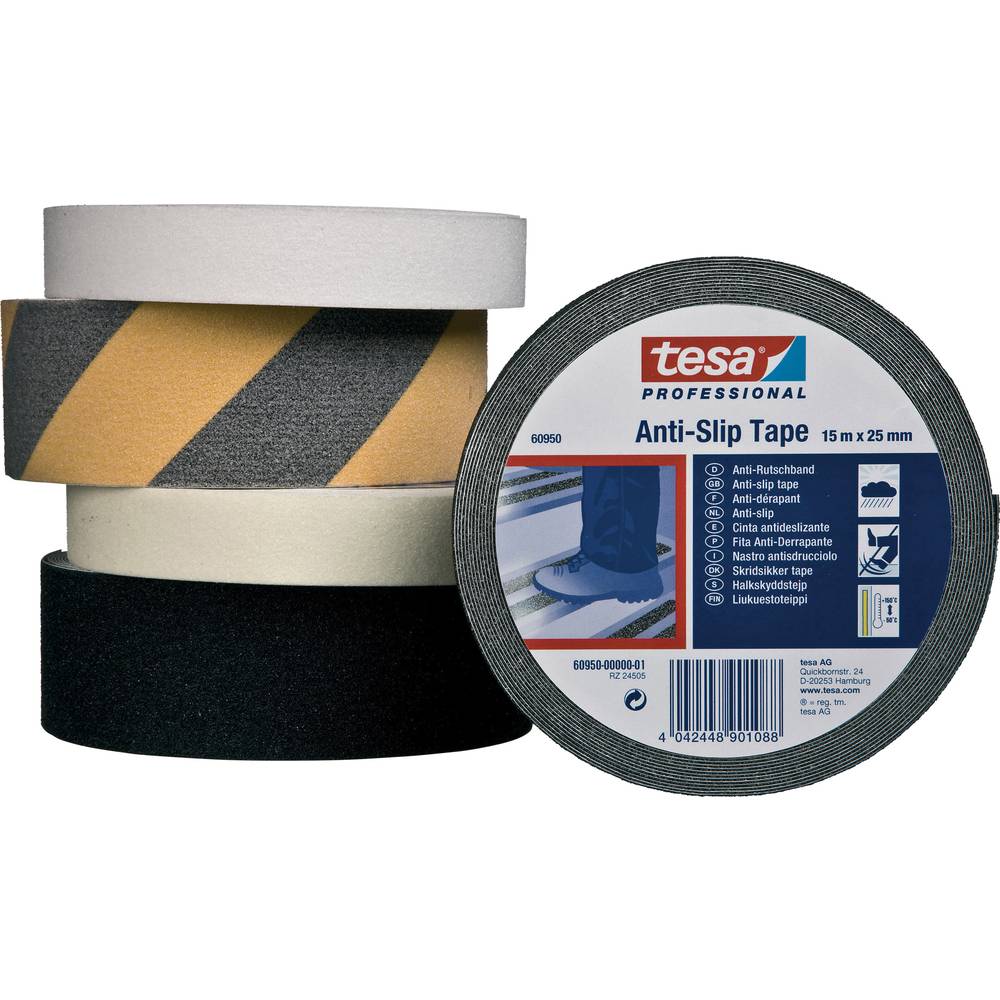 tesa Tesa 60950-00000-00 protiskluzová páska tesa® Professional černá (d x š) 15 m x 25 mm 1 ks