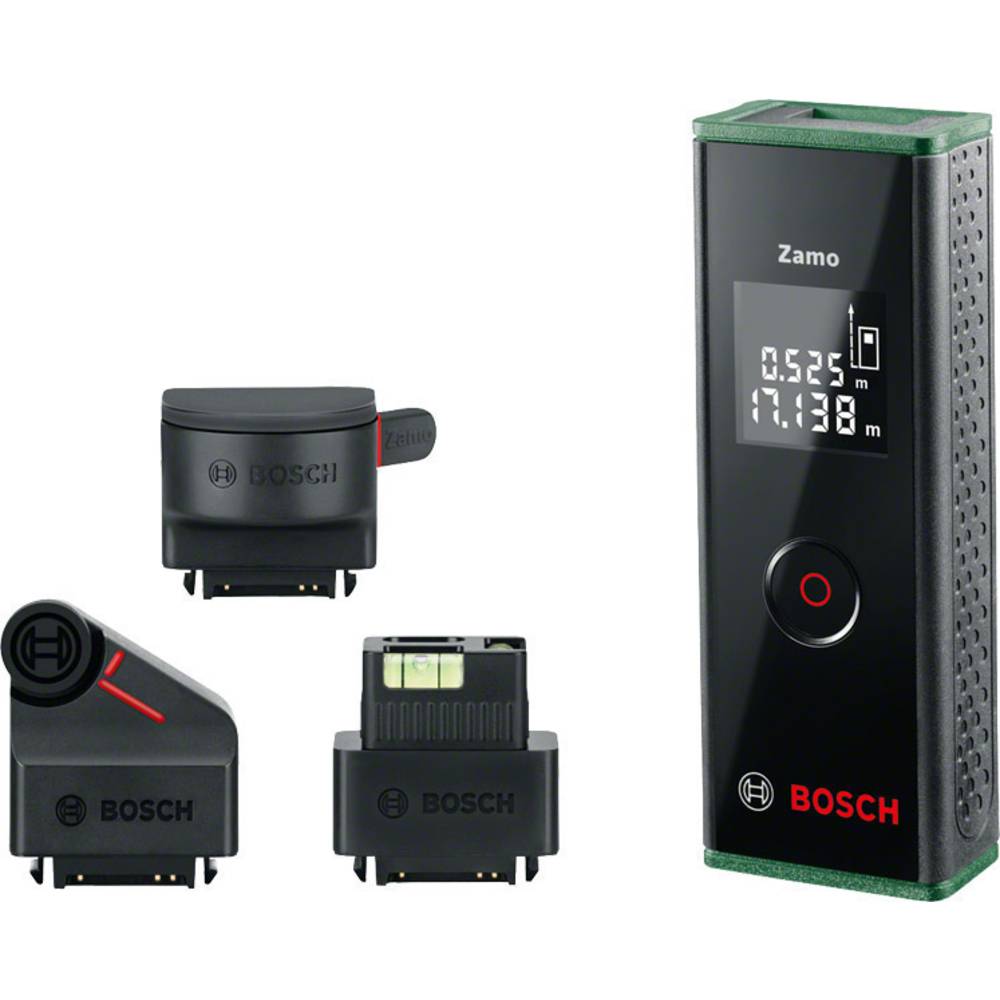 Bosch Home and Garden Zamo Set Premium laserový měřič vzdálenosti Kalibrováno dle (ISO) Rozsah měření (max.) 20 m