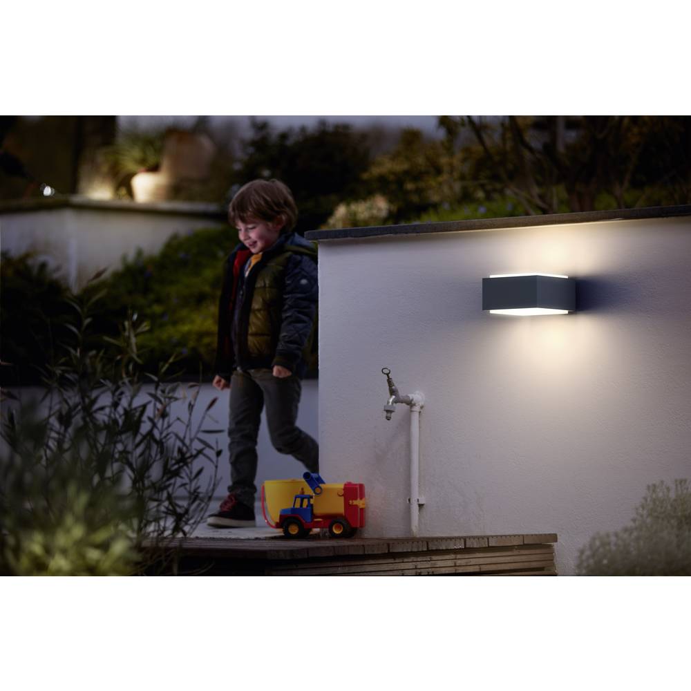 Philips Lighting Hedgehog 1733793PN venkovní nástěnné osvětlení LED E27 42 W antracitová
