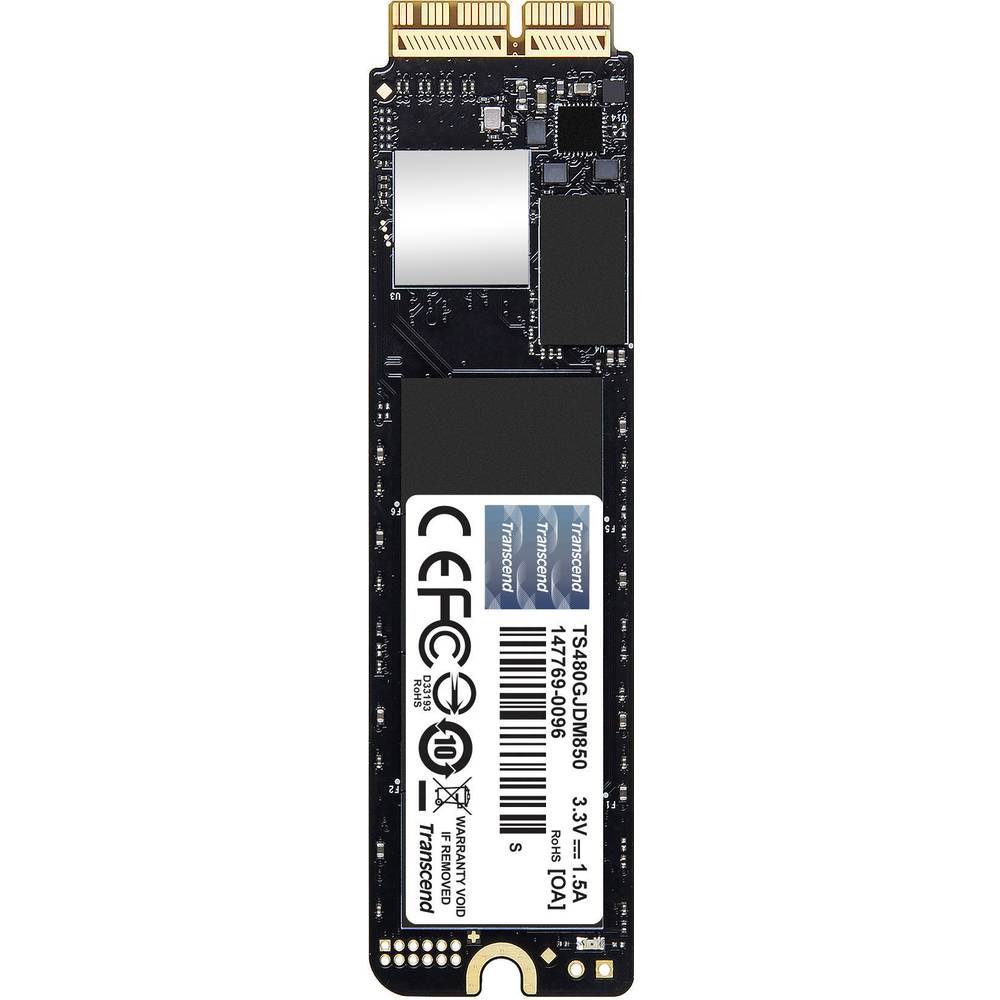 Transcend JetDrive™ 850 Mac 480 GB interní SSD disk NVMe/PCIe M.2 M.2 NVMe PCIe 3.0 x4 Retail TS480GJDM850