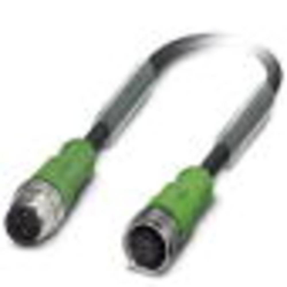 Phoenix Contact SAC-4P-M12MS/ 3,0-PVC/M12FS připojovací kabel pro senzory - aktory, 1415614, piny: 4, 3.00 m, 1 ks