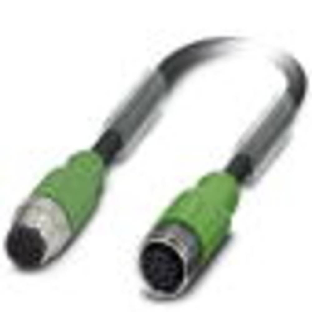 Phoenix Contact SAC-8P-M12MS/ 0,3-PUR/M12FS SH připojovací kabel pro senzory - aktory, 1522969, piny: 8, 30.00 cm, 1 ks