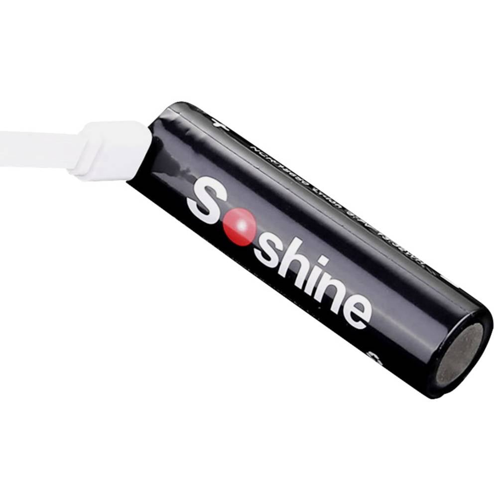 Soshine 18650USB-3.7-3600 #####USB-Micro-B Akku 18650 Li-Ion akumulátor 3.6 V 3600 mAh