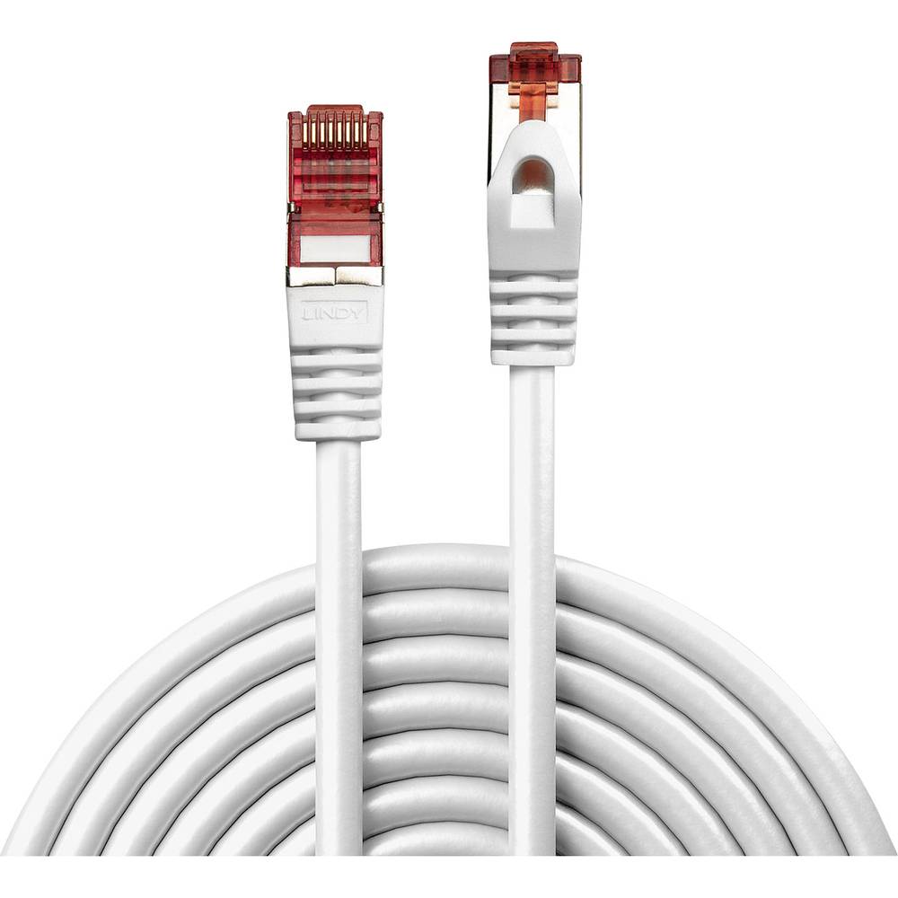 LINDY 47385 RJ45 síťové kabely, propojovací kabely 3.00 m bílá 1 ks