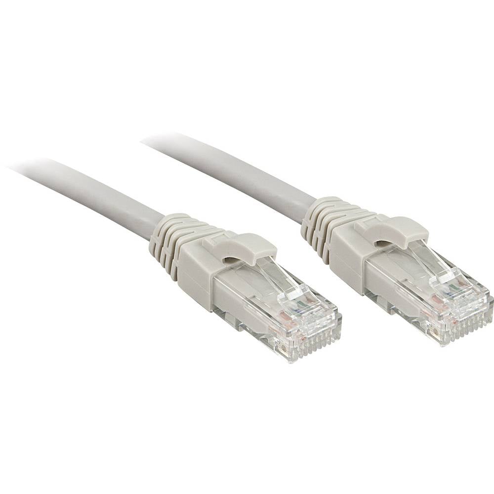 LINDY 45400 RJ45 síťové kabely, propojovací kabely CAT 6 U/UTP 0.30 m šedá s ochranou 1 ks