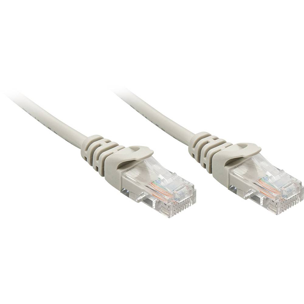 LINDY 48377 RJ45 síťové kabely, propojovací kabely CAT 5e U/UTP 100.00 m šedá 1 ks