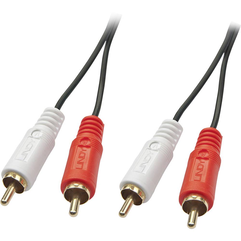 LINDY 35664 cinch audio kabel [2x cinch zástrčka - 2x cinch zástrčka] 10.00 m černá