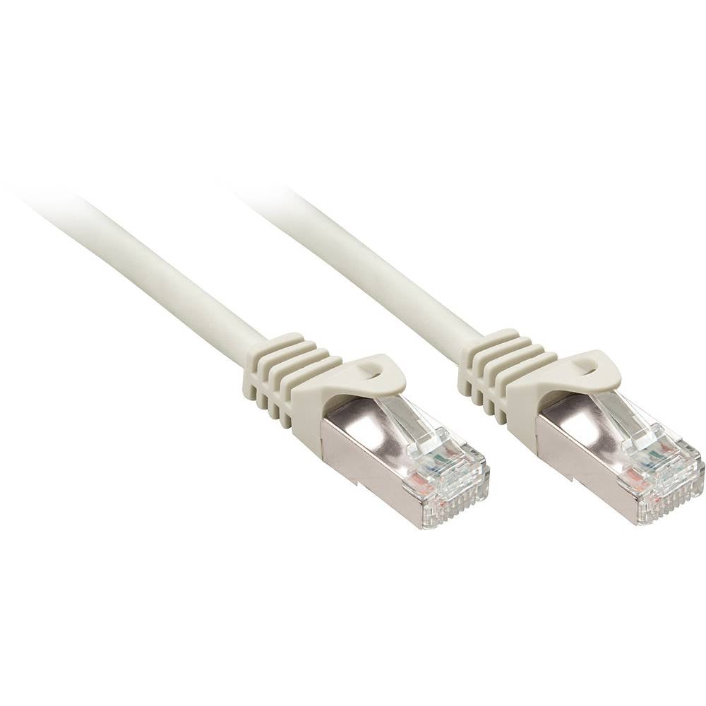 LINDY 48393 RJ45 síťové kabely, propojovací kabely CAT 5e F/UTP 3.00 m šedá s ochranou 1 ks