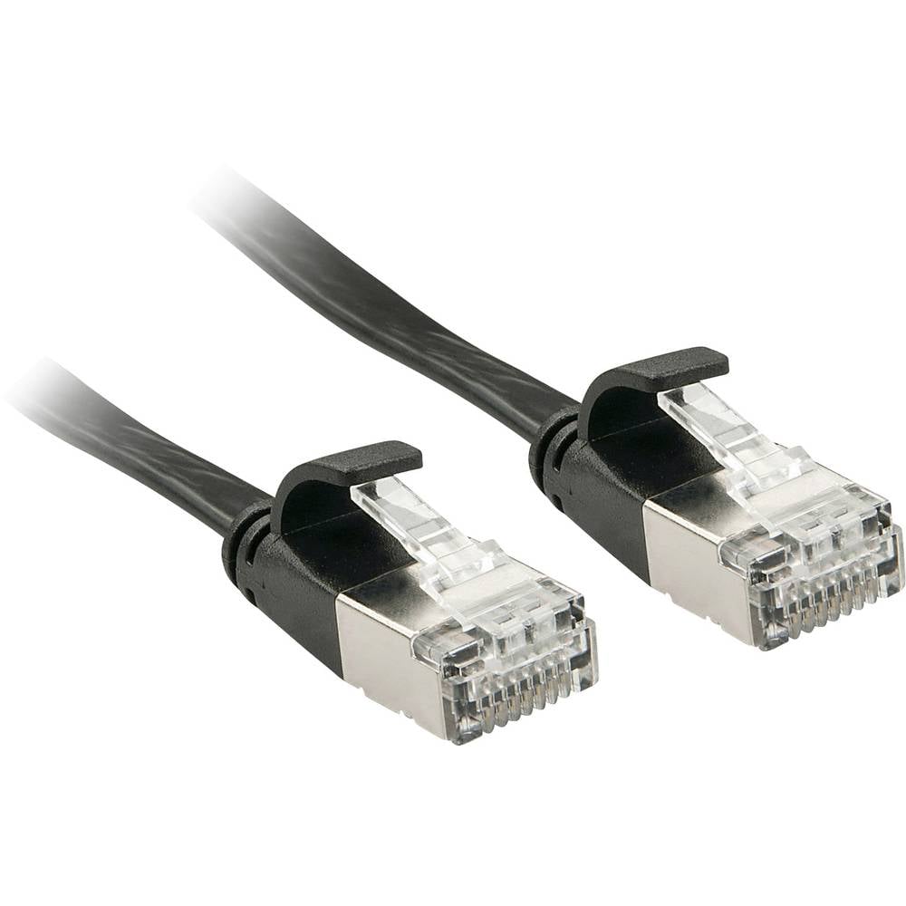 LINDY 47482 RJ45 síťové kabely, propojovací kabely CAT 6A U/FTP 2.00 m černá s ochranou 1 ks