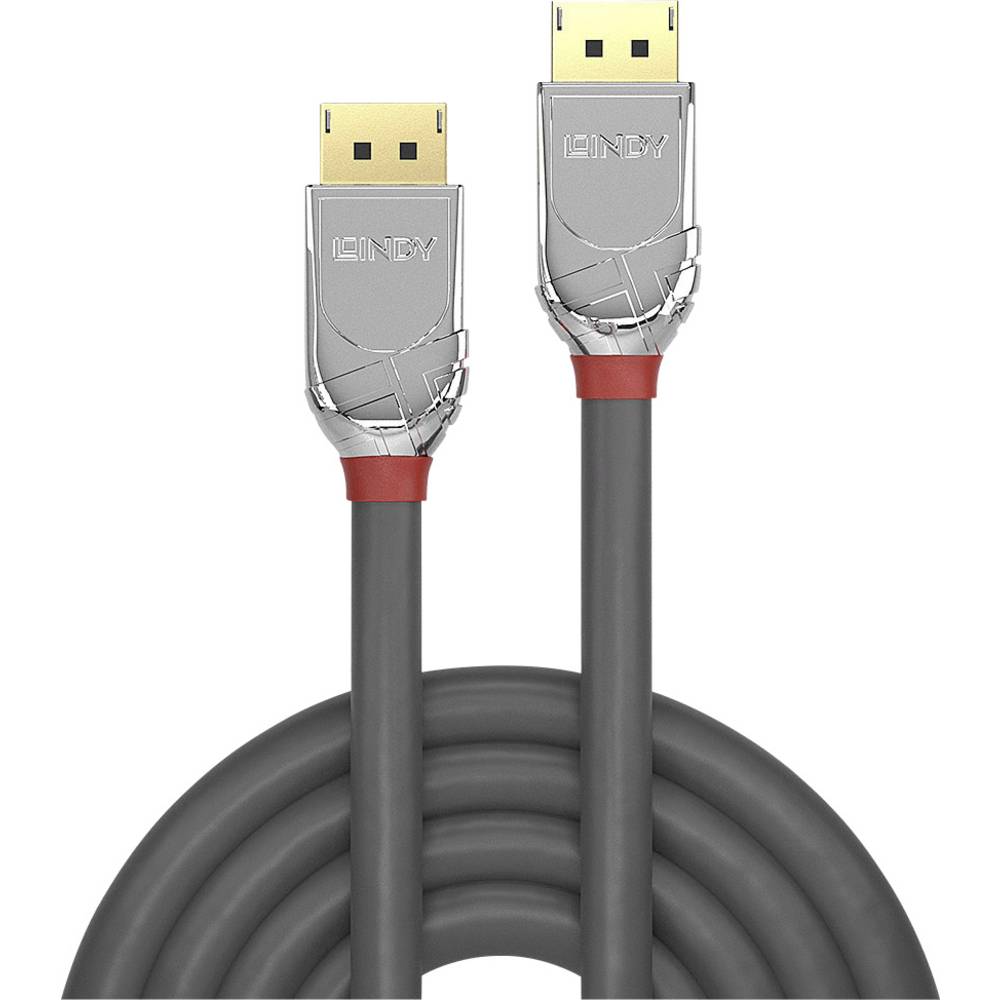 LINDY DisplayPort kabel Konektor DisplayPort, Konektor DisplayPort 2.00 m stříbrná 36302 Kabel DisplayPort