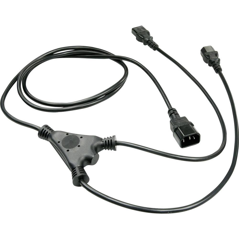 LINDY napájecí kabel [2x IEC C13 zásuvka 10 A - 1x IEC zástrčka C14 10 A] 2.00 m