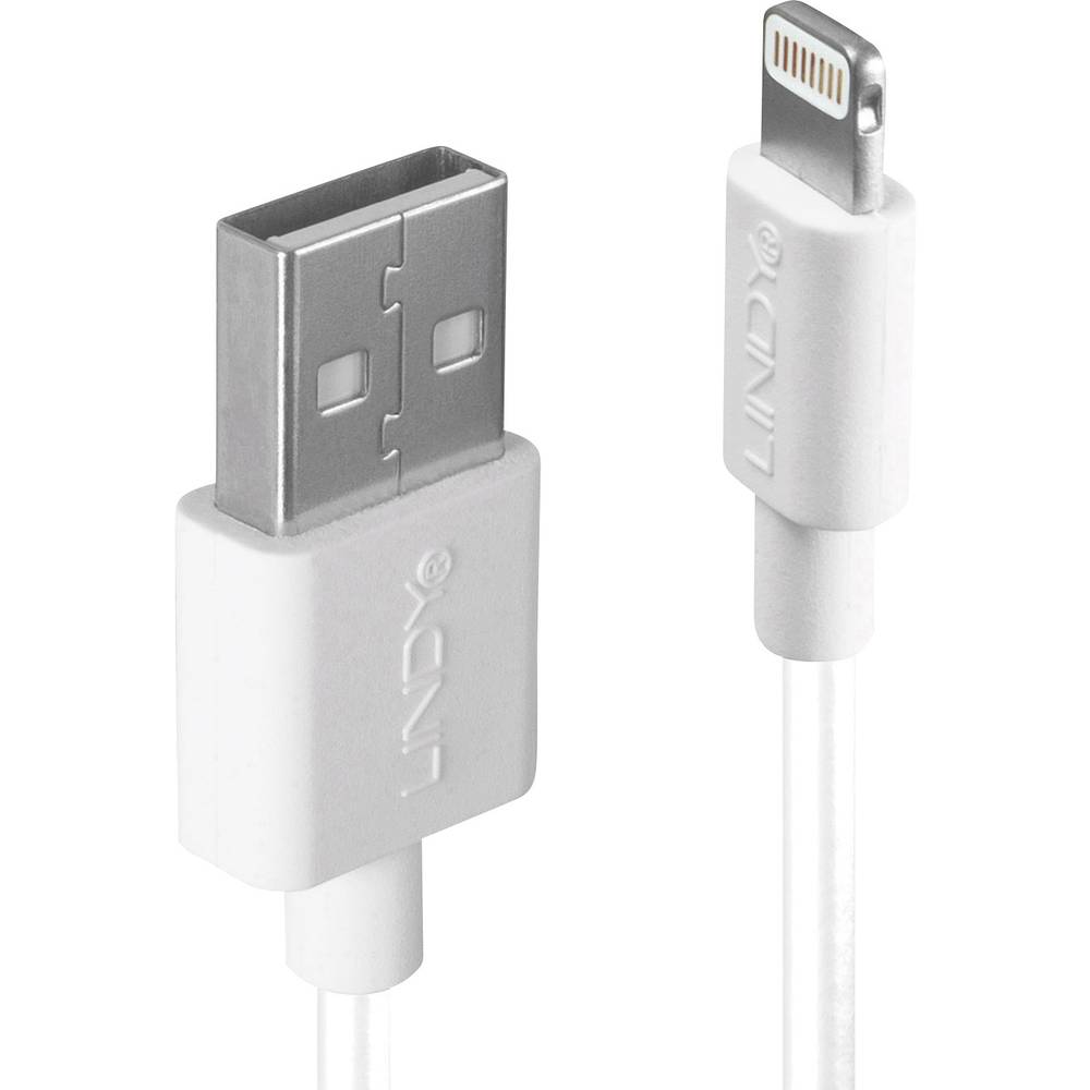 LINDY USB kabel USB 2.0 USB-A zástrčka, Apple Lightning konektor 2.00 m bílá 31327