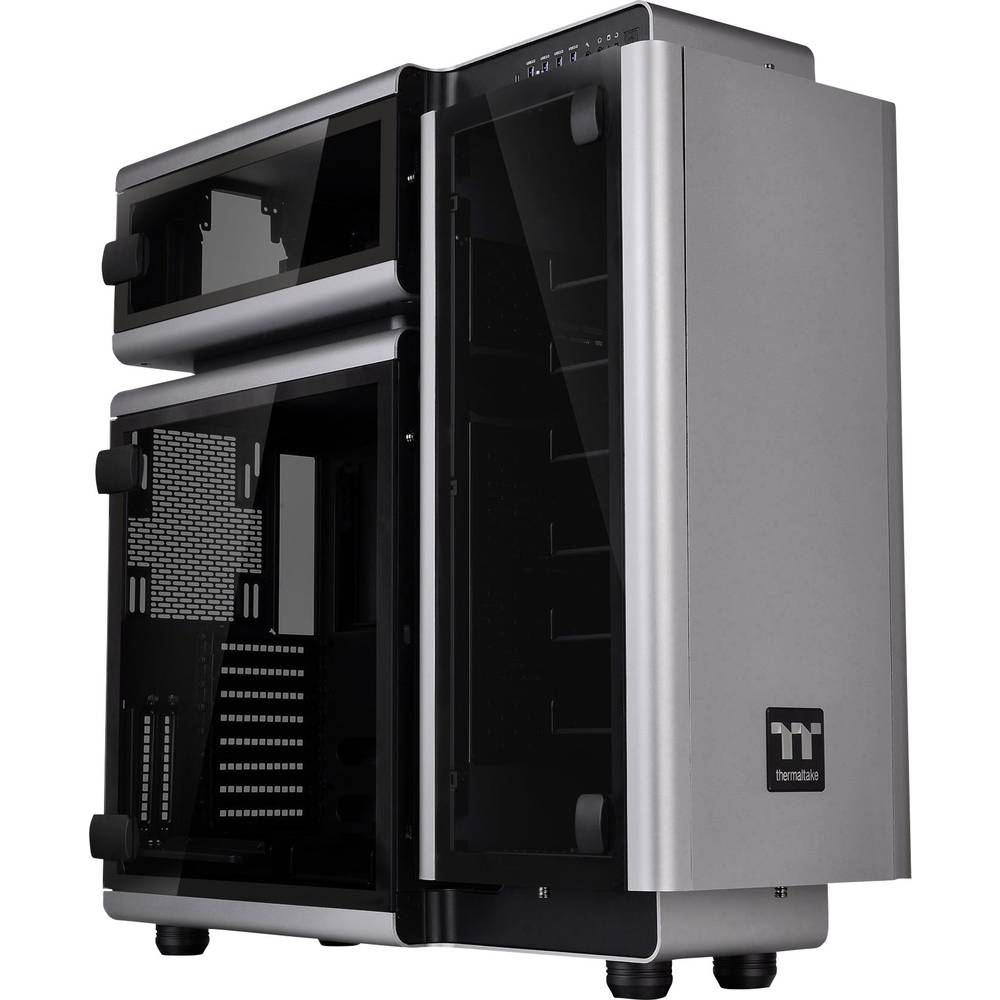 Thermaltake Level 20 Full Tower PC skříň černá, stříbrná 3 předinstalované LED ventilátory, boční okno, instalace pevnéh