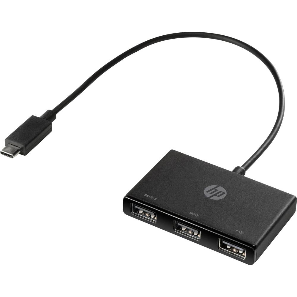 HP Inc. HP USB-C to USB-A Hub USB-C® (USB 3.1) Multiport hub černá