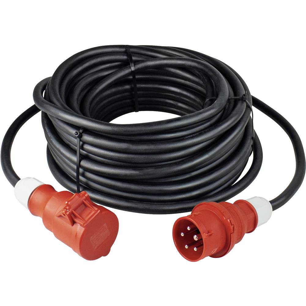 AS Schwabe 61017 napájecí prodlužovací kabel 16 A černá 50.00 m H07RN-F 5G 2,5 mm²