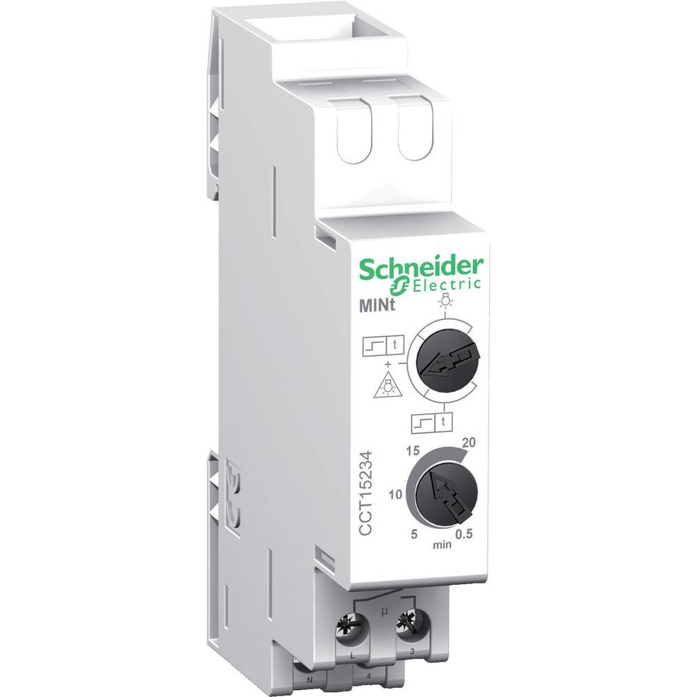 Schneider Electric CCT15234 schodišťový časový spínač montáž na lištu 230 V