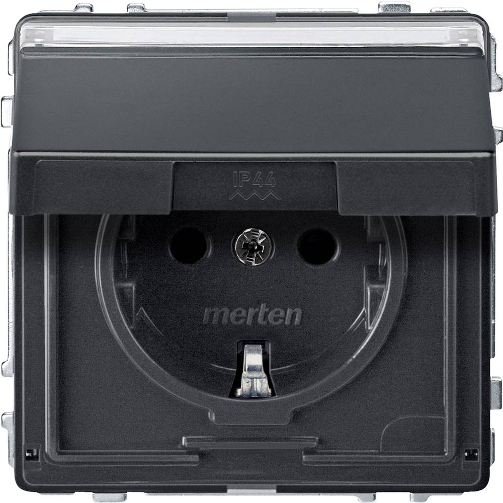 Merten zásuvka Aquadesign antracitová MEG2312-7214