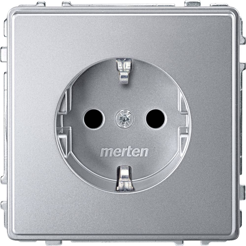 Merten zásuvka Aquadesign hliník MEG2300-7260