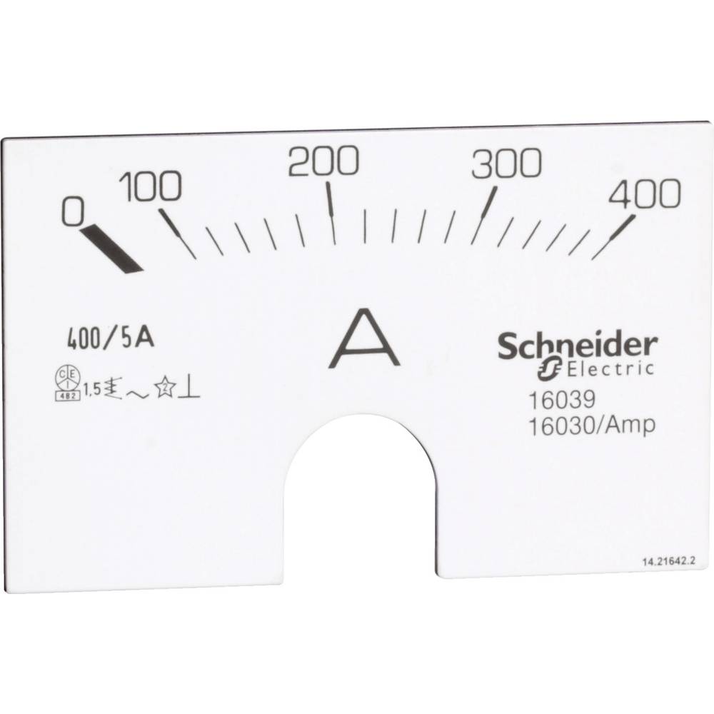 Schneider Electric 16039 16039 Stupnice Schneider 16039, 0 - 400 A. otočný plíšek