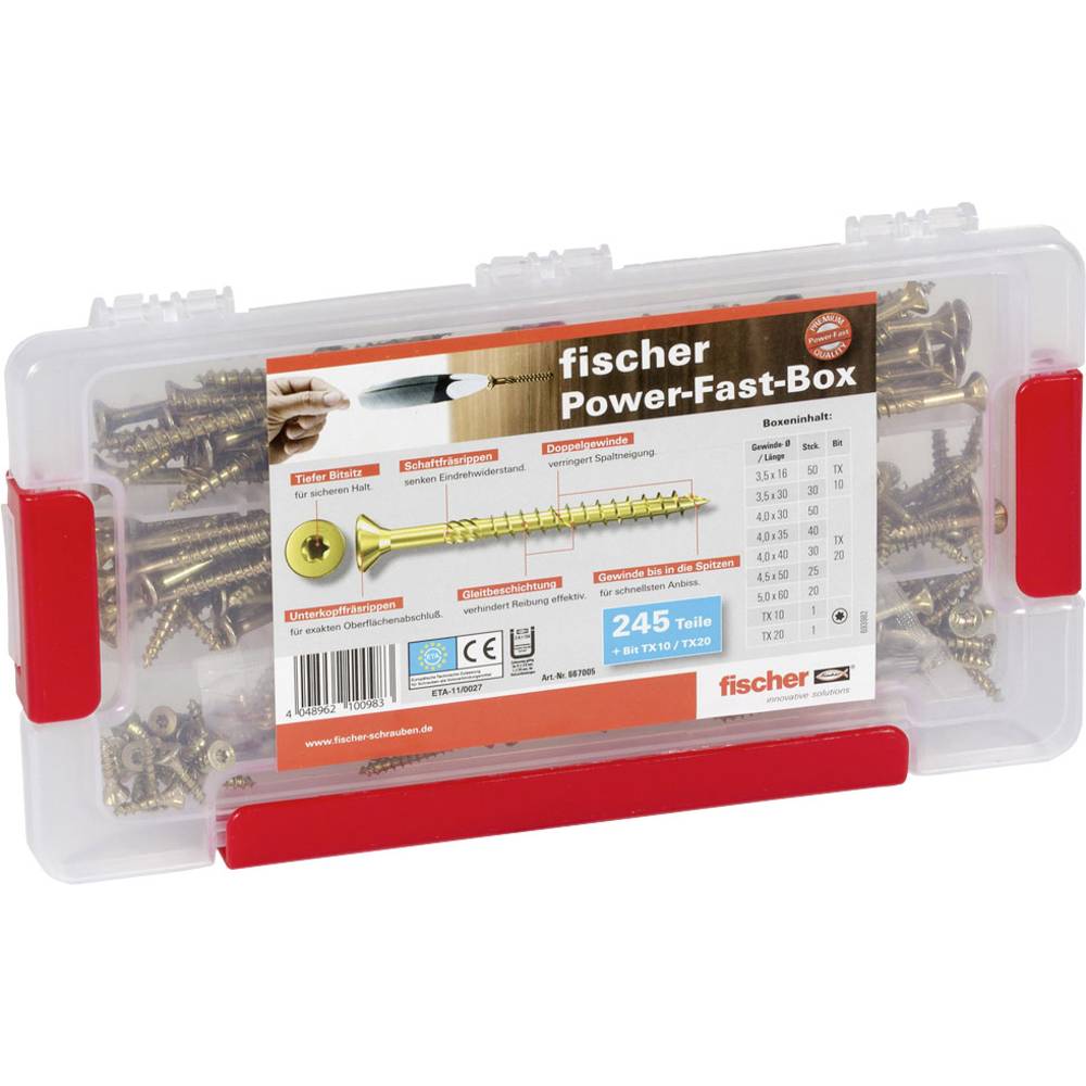 Fischer Fischer Deutschl. 667005 šroub do dřevotřísky 3.5 mm 50 mm ITX 1 ks