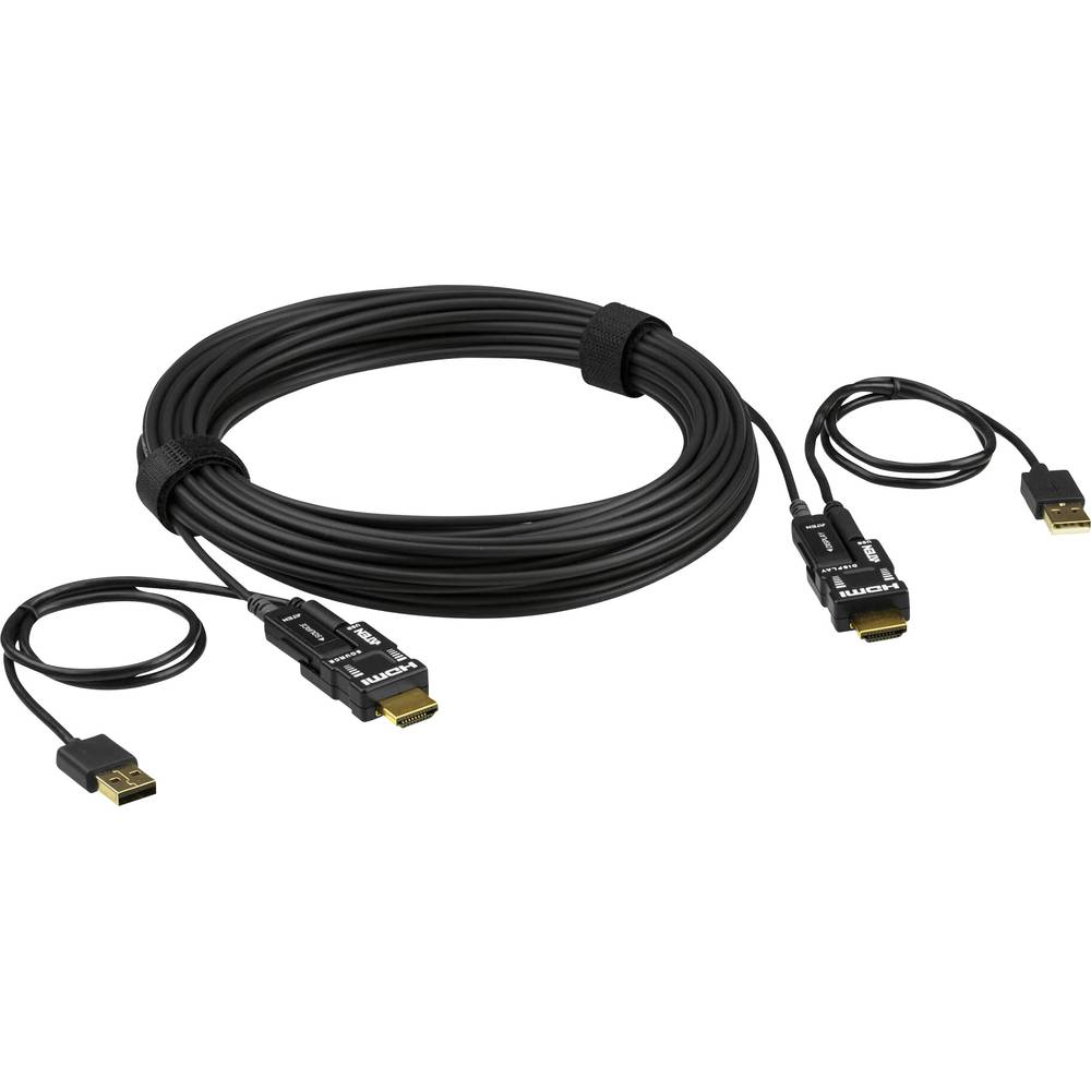 ATEN HDMI kabel Zástrčka HDMI-A, Zástrčka HDMI-A 100.00 m černá VE7835-AT HDMI kabel