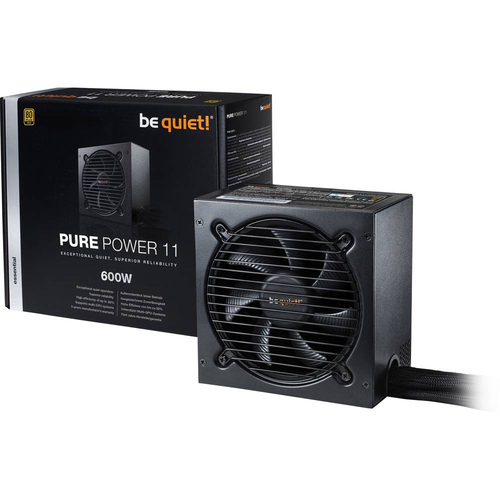 BeQuiet Pure Power 11 PC síťový zdroj 600 W ATX 80 PLUS® Gold