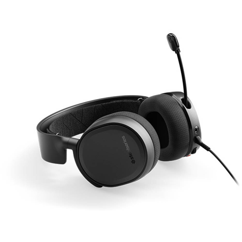 Steelseries Arctis 3 7.1 Wired herní headset jack 3,5 mm na kabel přes uši černá 7.1 Surround