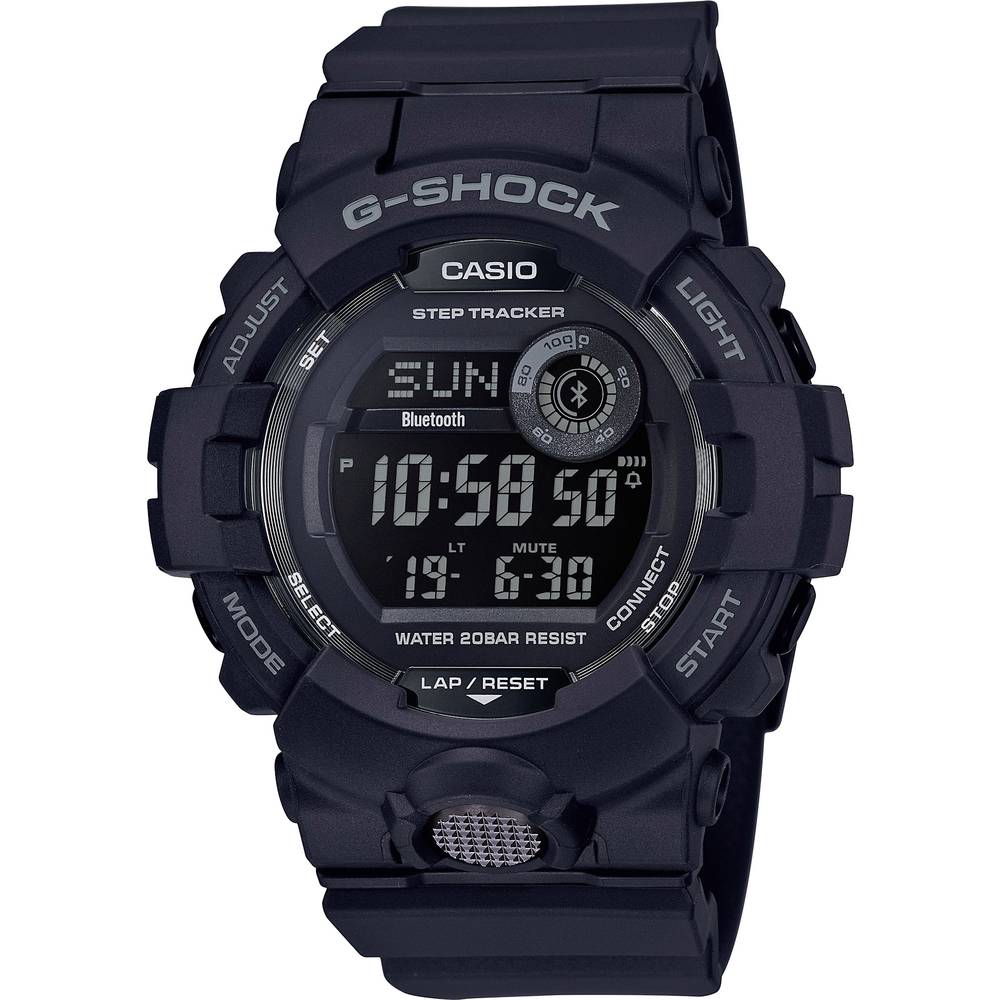 Casio elektronické náramkové hodinky GBD-800-1BER (d x š x v) 15.5 x 48.6 x 54.1 mm černá Materiál pouzdra=Rezinát mater