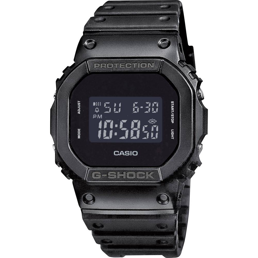 Casio Quartz náramkové hodinky DW-5600BB-1ER (d x š x v) 48.9 x 42.8 x 13.4 mm černá Materiál pouzdra=Rezinát materiál ř