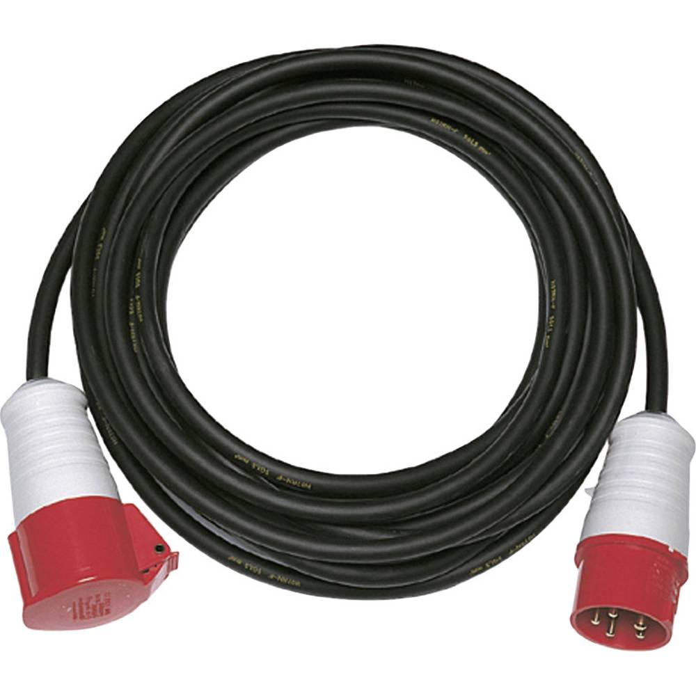 REV 006311 napájecí prodlužovací kabel 16 A černá 25.00 m H07RN-F 5G 1,5 mm²