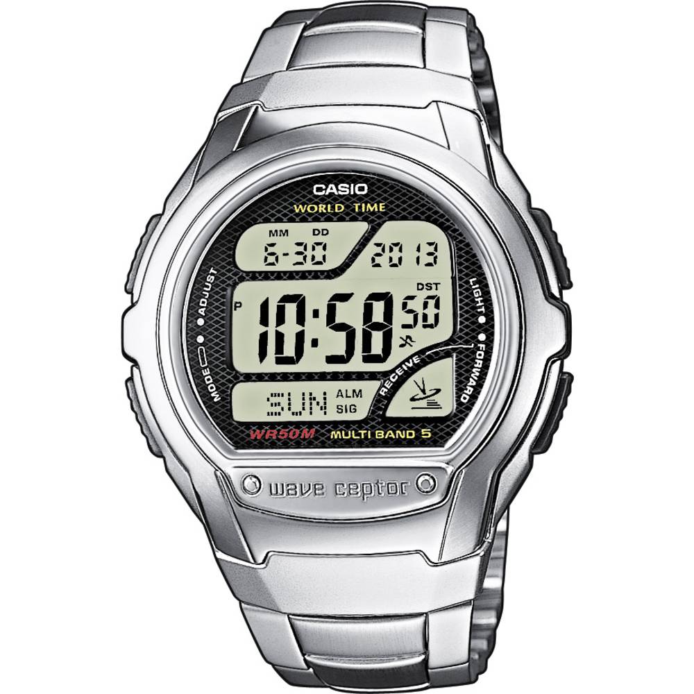 Casio DCF náramkové hodinky WV-58DE-1AVEG (d x š x v) 53.4 x 43.7 x 12 mm stříbrná Materiál pouzdra=nerezová ocel, Rezin