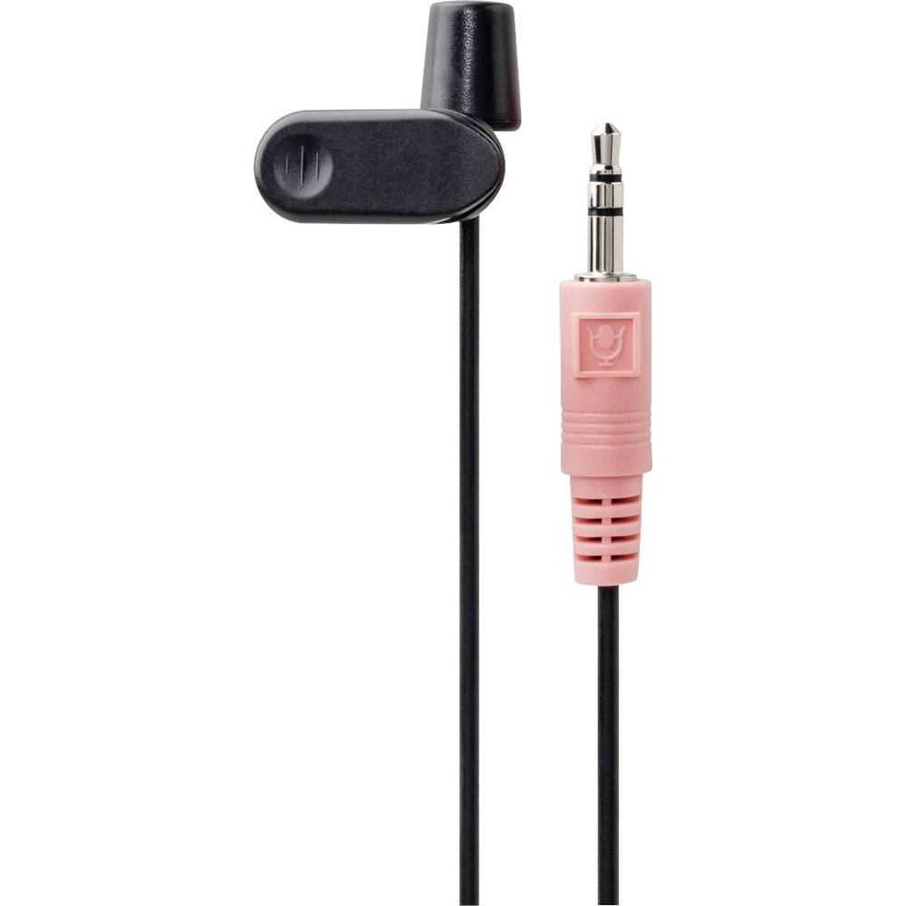 Hama nasazovací řečnický mikrofon Druh přenosu:kabelový na mikrofon (jack 3,5 mm) kabelový černá