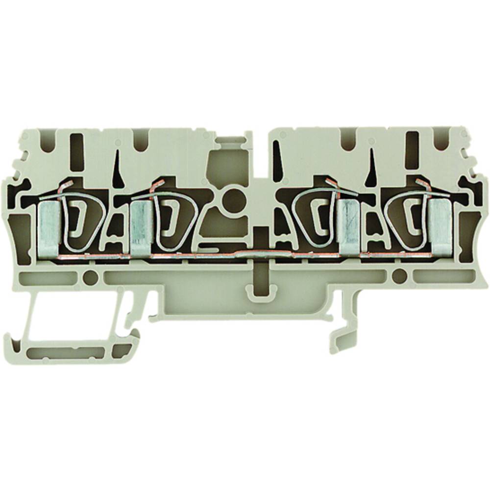 Z terminal with tension spring connection, Feed-through terminal, Double-tier terminal, Rated cross-section: Tension cla