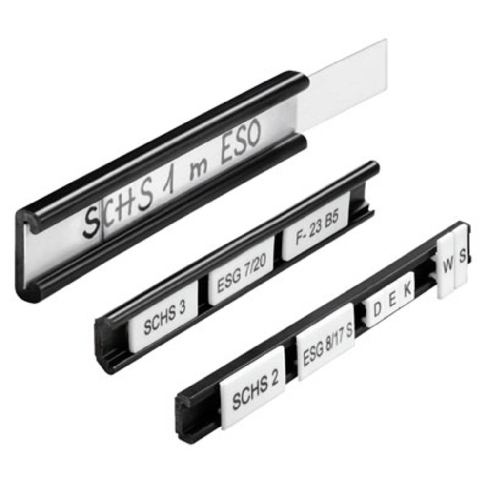 Terminal markers, 40 x 7 mm, Polyester, PVC-free, Colour: Transparent STR 5 S F.SCHT 5 S 1631940000-20 transparentní Wei