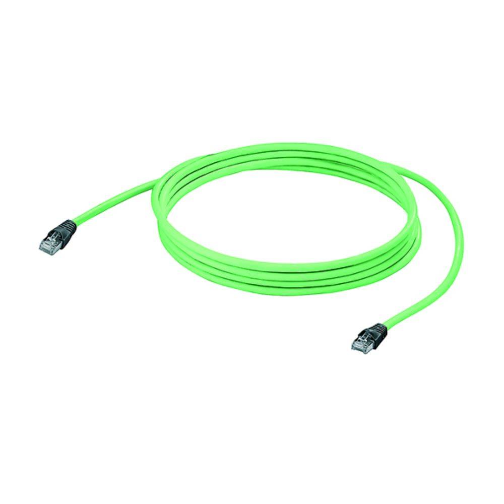 Weidmüller 8829680000 RJ45 síťové kabely, propojovací kabely CAT 5, CAT 5e SF/UTP 15.00 m zelená samozhášecí, s ochranou