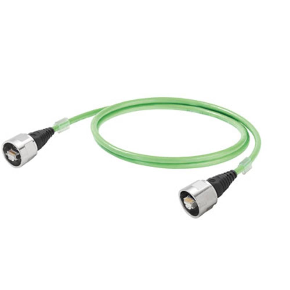 Weidmüller 1005100100 RJ45 síťové kabely, propojovací kabely CAT 5, CAT 5e SF/UTP 10.00 m zelená 10 ks