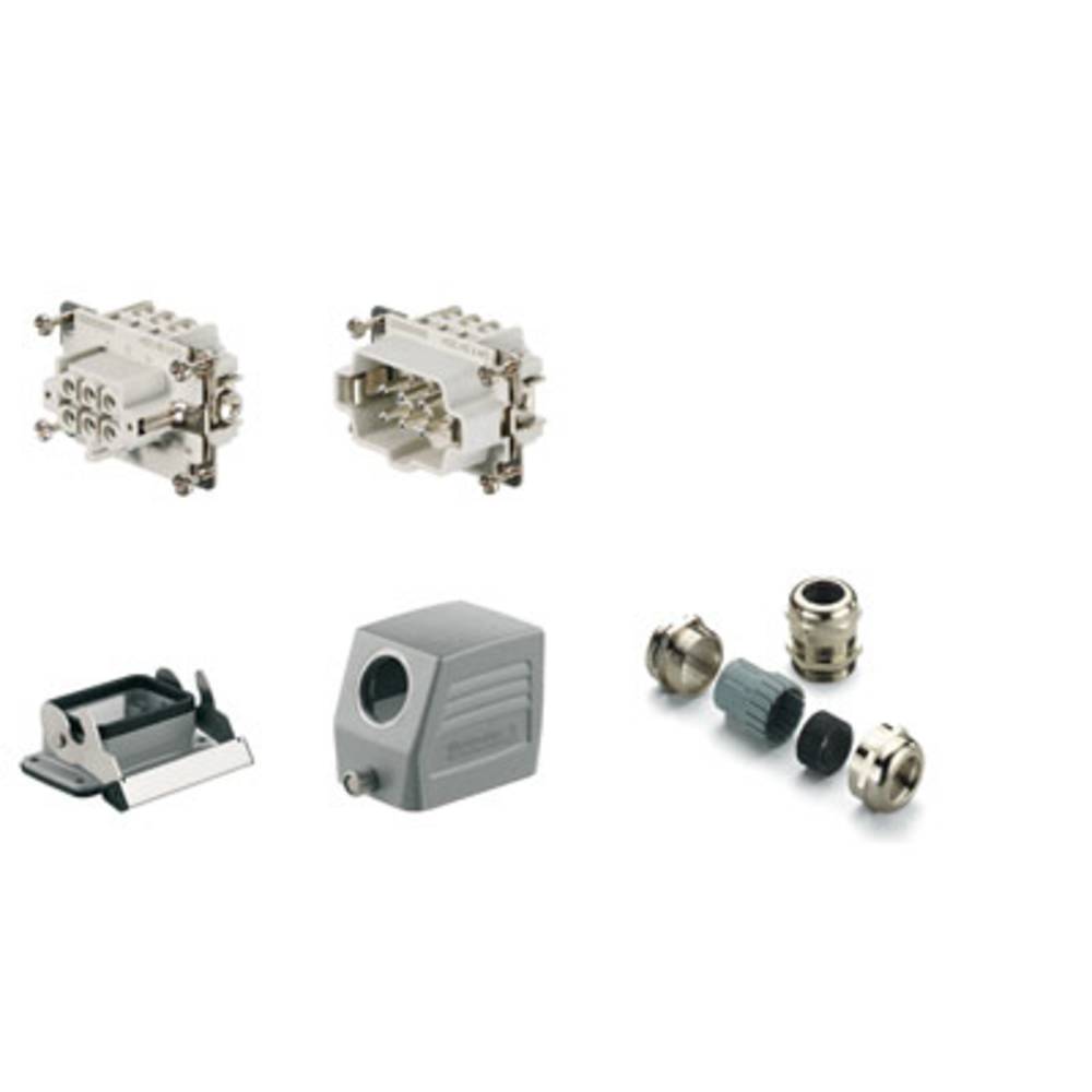 RockStar&reg; HDC kits-Heavy Duty Connectors, Kit, HE, Size: 3, Poles: 1, Screw connection, 500 V, 24 A, diecast alumini